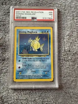 Pokemon TCG Shining Magikarp Neo Revelation Holo Card PSA 7 - Image 1