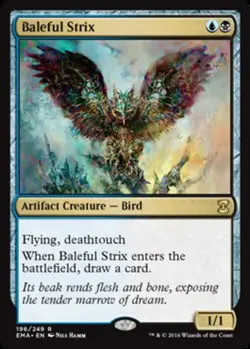 Baleful Strix - Foil Eternal Masters Magic mtg Light Play, English x1 - Image 1