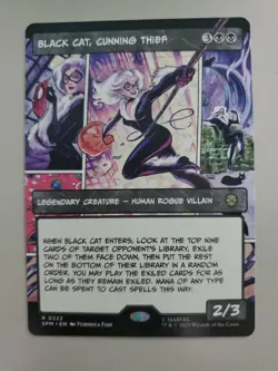 MTG Black Cat, Cunning Thief Marvel's Spider-Man Comic Rare - Image 1
