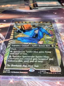 Spectacular Spiderman (0236) (Borderless) (Textured-Foil) Marvels Spider Man - Image 3