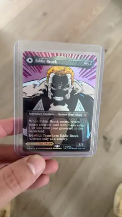 Eddie Brock (0233) (Borderless) - Marvel's Spider-Man (SPM) FOIL! MTG Magic - Image 1