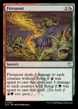 MTG Ravnica Clue Edition U Firespout #0190 - Image 1