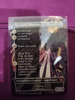 MTG x Final Fantasy Summon: Bahamut (Borderless) TCG - Image 1