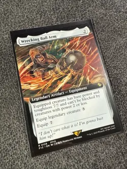 MTG - Wrecking Ball Arm (Extended Art) 128 - Commander: FINAL FANTASY NM - Image 2