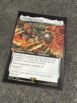 MTG - Wrecking Ball Arm (Extended Art) 128 - Commander: FINAL FANTASY NM - Image 3