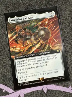 MTG - Wrecking Ball Arm (Extended Art) 128 - Commander: FINAL FANTASY NM - Image 5