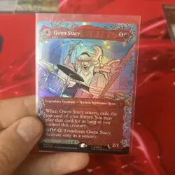 MTG Gwen Stacy (0209) Foil (Borderless) Marvel's Spider-Man NM SPM - Image 1