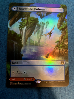 Riverglide Pathway (Borderless) Zendikar Rising Foil - Light Play - Image 1