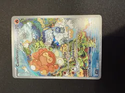 Pokemon TCG Castform Sunny Form Illustration Rare Card Surging Sparks 195/191 - Image 1