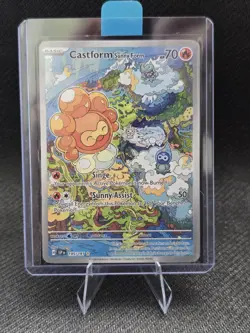 Pokemon Surging Sparks Castform Sunny Form TCG Card Illustration 195/191 - Image 3