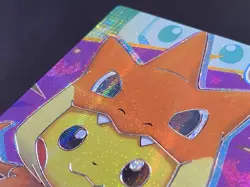 NON TCG Chinese Pokemon Elf Eif Origin 3.0 Collection Pikachu Poncho - Image 4