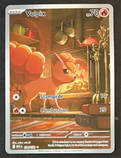 2025 Pokemon Mega Evolution Vulpix 138 Illustration Rare NM - Image 1