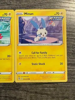2 POKEMON CARDS : RAPID STRIKE PLUSLE 089/264 & MINUN 090/264 LP-NM 2021 - Image 3