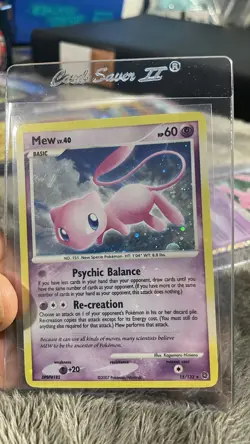 Pokemon TCG Secret Wonders Mew 15/132 HOLO BLEED LP - Image 1