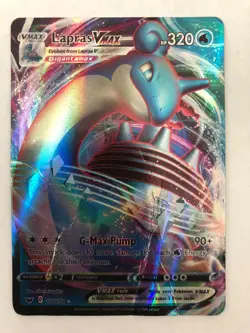 2020 Pokemon Lapras VMAX Sword & Shield Base Set 050/202 Holo Ultra Rare - Image 1