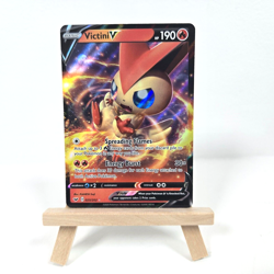 Victini V (025/202) - Pokemon Sword & Shield Base Set (Holo Rare V, NM) - Image 1