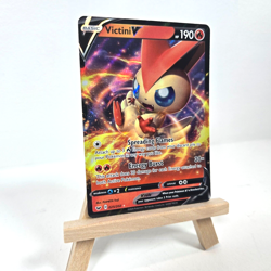 Victini V (025/202) - Pokemon Sword & Shield Base Set (Holo Rare V, NM) - Image 2