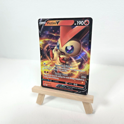 Victini V (025/202) - Pokemon Sword & Shield Base Set (Holo Rare V, NM) - Image 3