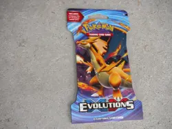POKEMON XY EVOLUTIONS SLEEVED BOOSTER PACK CHARIZARD BLISTER PACKS 2016 BOOSTERS - Image 1