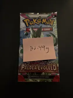Heavy 22.49g Pokemon Sealed Paldea Evolved Booster Pack - Image 4