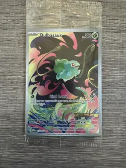 Pokemon Bulbasaur 133/132 English Mega Evolution Stamped Promo SEALED - Image 1