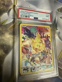 2023 Pokemon Crown Zenith FA Full Art Pikachu #160/159 Full Art PSA 9 Mint - Image 2