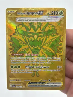 Teal Mask Ogerpon ex Pokemon TCG Prismatic Evolutions 177/131 Holo Hyper Rare NM - Image 1