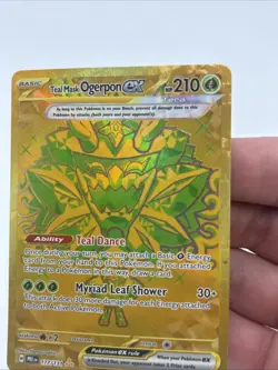 Teal Mask Ogerpon ex Pokemon TCG Prismatic Evolutions 177/131 Holo Hyper Rare NM - Image 3