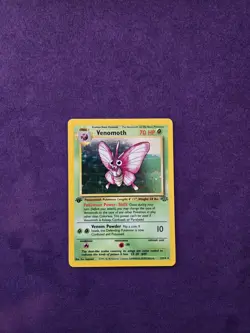TCG Pokemon VENOMOTH 1st EDITION JUNGLE HOLO RARE 13/64 NM - Image 1