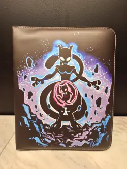 Pokemon TCG Mew & Mewtwo, Squirtle & Blastiose 50 Page Zip Up Binder - Image 1