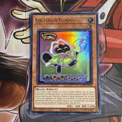 YGO Lollipo☆Yummy Ultra Rare 1st Edition NM Justice Hunters JUSH-EN018 - Image 1