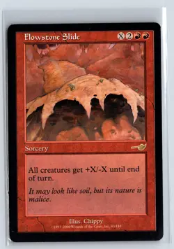FLOWSTONE SLIDE - MTG Magic the Gathering Card - Nemesis - Rare - Image 1