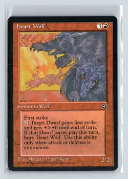 HEART WOLF - MTG Magic the Gathering Card - Homelands - Rare - Image 1