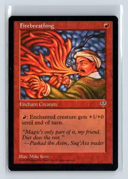 FIREBREATHING - MTG Magic the Gathering Card - Mirage - Common - Image 1