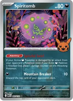 Spiritomb 087/132 Mega Evolutions Play! Promo Event Pokemon Card Near Mint - Image 1
