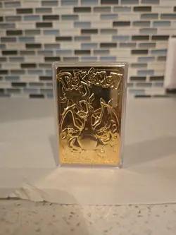 Limited Edition Pokemon 23K Gold-Plated #6 Charizard Card Burger King 1999 - Image 1