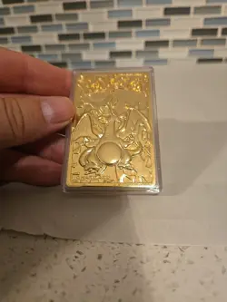 Limited Edition Pokemon 23K Gold-Plated #6 Charizard Card Burger King 1999 - Image 2