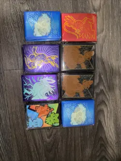 Lot Of 8 Pokemon TCG ETB Card Soft Penny Sleeves - Image 1