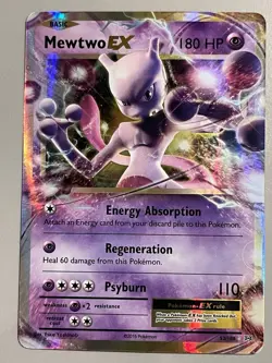 Pokemon TCG Evolutions Mewtwo EX Ultra Rare Holo Card 52/108 - Image 1