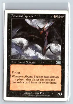 Abyssal Specter Sixth Edition Uncommon - MTG Magic the Gathering Card - Image 1