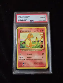 Charmander PSA 8 Evolutions Regular 2016 Pokemon Card - Image 1