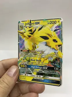 Joltion GX Gold Metal Pokemon Card-Collectible Gift Display！Christmas - Image 3
