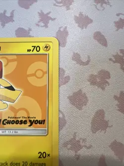 Pokemon Card Ash's Pikachu SM110 Sun & Moon Black Star Promo - Image 5