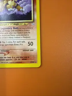 Pokemon TCG Entei Neo Revelation Card 17/64 LP - Image 4