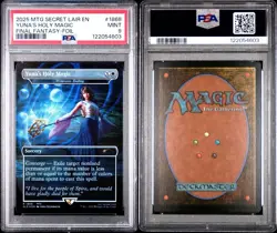 2025 MTG Secret Lair Final Fantasy FFX Yuna's Holy Magic PSA 9 MINT - Image 3