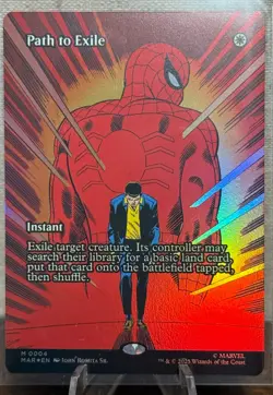 Borderless Foil Path to Exile Marvel's Spider-Man #0004 MTG 2025 - Image 1