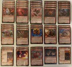MTG FINAL FANTASY - Gilgamesh Raubahn Mono Red Equipment Control Deck - Image 1