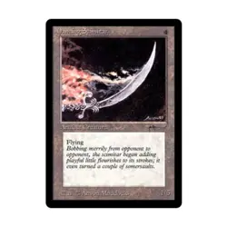 WOTC MtG Arabian Nights Dancing Scimitar (U2) EX - Image 1