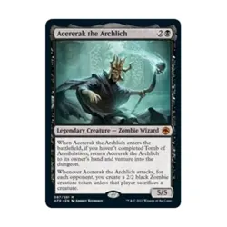 WOTC MtG AFR Acererak the Archlich (MR) (Foil) NM - Image 1