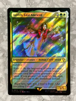 Aerith, Last Ancient (Surge Foil) #76 MTG Final Fantasy FIC NM X1 - Image 1